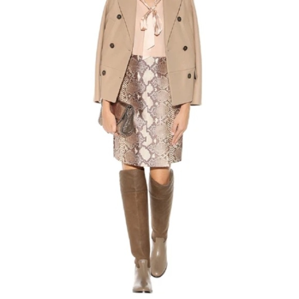 Tory Burch 9.5 Heeled Boots Taupe Leather